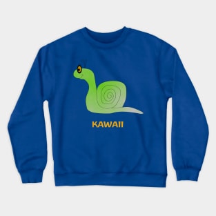 Cute Green Snail Crewneck Sweatshirt